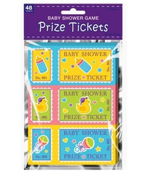 Baby Shower Prize Tickets
