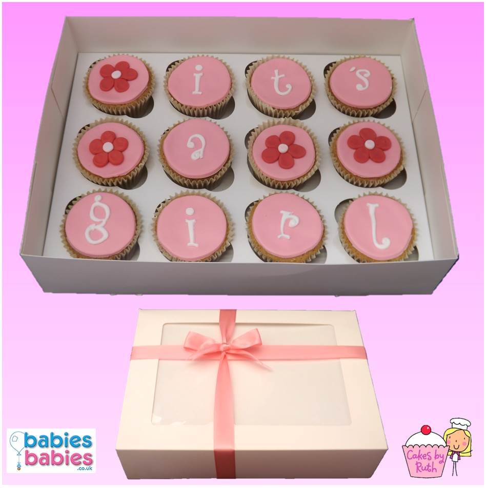 Baby Shower Cupcakes pink icing