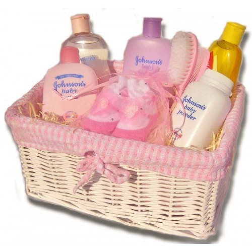 Baby Bathtime Hamper with Johnson's