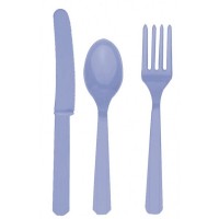 Lilac Plastic Cutlery