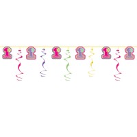 One-derful Girl Swirl Garland