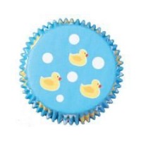 A Pack of Blue Duck Themed Cup Cake Cases