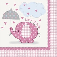 Girl Umbrellaphants pack of 16 Napkins