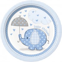 Boy Umbrellaphants Plates (pack of 8)