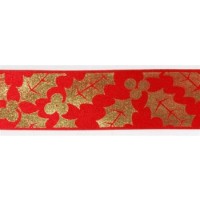 Red & Gold Themed Satin Ribbon