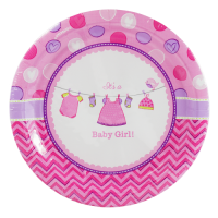 Baby Girl Clothes Line Plates