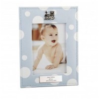 A Polka Dot Blue Personalised Photo frame