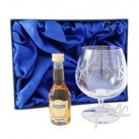 Crystal Glass & Brandy Gift Set