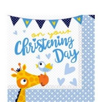 Christening Day Blue Napkins