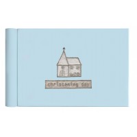 Blue Christening Day Photo Album