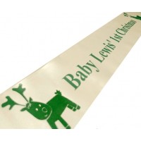  Personalised Satin Christmas Banner