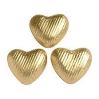 Heart Shaped Chocolate in Gold Foil