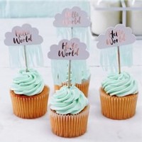 Hello World Cupcake Picks