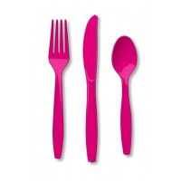 Hot Magenta Pink Cutlery