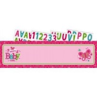 Welcome Baby Girl Giant Personalised Banner