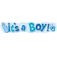 It's A Boy Giant Banner