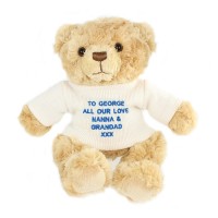 Personalised Bear with Blue Message