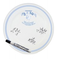 Personalised Stork It's a Boy Message Plate 