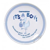 Personalised Stork It's a Boy Plate