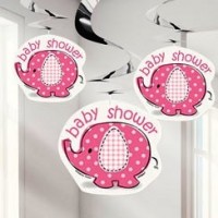 Blush Floral Girl Baby Shower Decorations