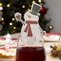 Let it Snow - Snowman Glass Decoration