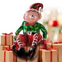  Sitting Elf Balloon - 29'' Foil