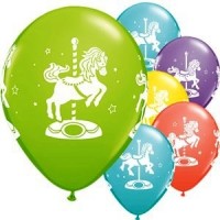 Assorted Carousel Horses Balloons