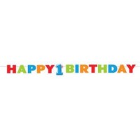 1st Birthday Boy Dots Foam Letter Banner