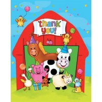 Barnyard Bash Thank You Cards