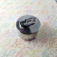 A Nappy Pin Pewter Box