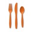 orange cutlery set
