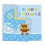 Blue Teddy Bear Baby Shower Invitation