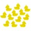 Baby shower charms yellow ducks