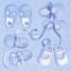 Pack of Baby Boy Shoe Napkins