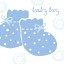 baby boy bootie card