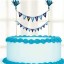 Christening Day Blue Cake Picks
