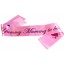 A Yummy Mummy To Be Satin Sash Hot Pink/Black