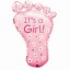 Girl Giant Baby Foot Foil Balloon