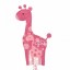 pink Giant Giraffe Foil Balloon
