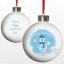 A Personalised Snowman & Snowflake Tree Bauble