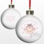 A Personalised Baby Girl's 1st Christmas Bauble