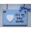 blue baby shower wooden plaque
