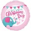 Christening Day Pink Foil Balloon