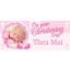 PINK CROSS BLESSINGS GIANT PERSONALISED BANNER