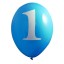 Pack of 6 Blue 1st Birthday Balloons