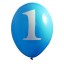 Pack of 6 Blue 1st Birthday Balloons