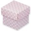 1 Pink & White Gingham DIY Favour Box with Lid