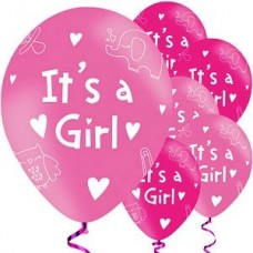 it's a girl balloons - pack of 6